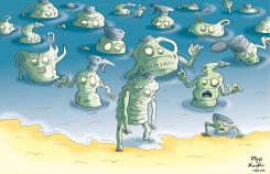 THE POLLUTION OF THE OCEANS WITH PLASTICS by Plop and KanKr