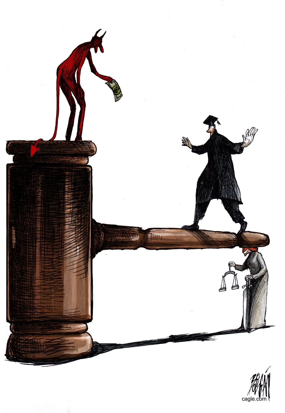 College Graduates Ignore Justice to Chase Evil Money