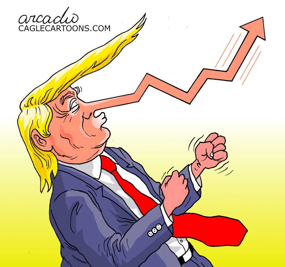 Trump, polls and lies.