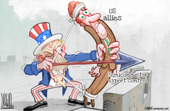 US RELYING ON ALLIES FOR EXPORTS MAY BACKFIRE by Luojie