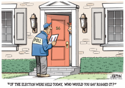 POLL QUESTION ASKS WHO WOULD RIG ELECTION by R.J. Matson
