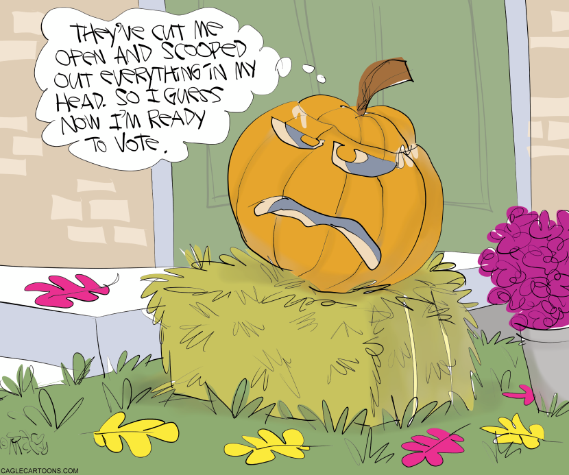 Pumpkin Carved To Vote