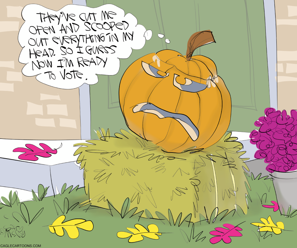 #2 PUMPKIN CARVED TO VOTE by Gary McCoy