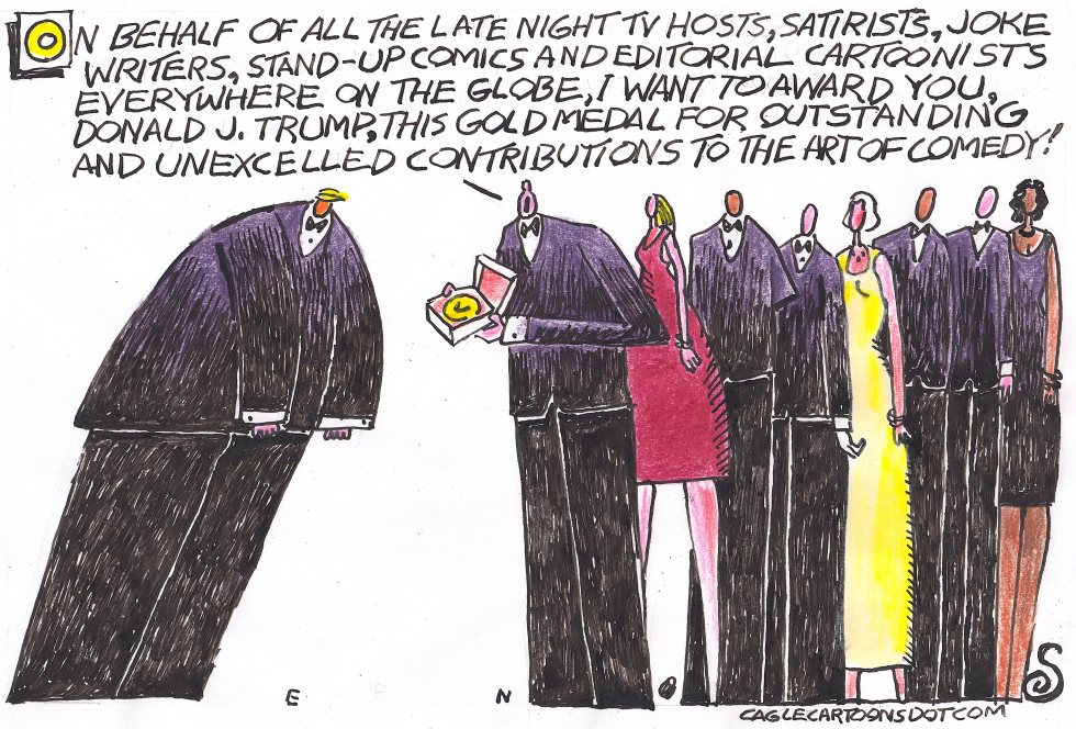 TRUMP GETS COMEDY AWARD