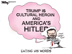 VANCE EATING HIS WORDS by Bill Day