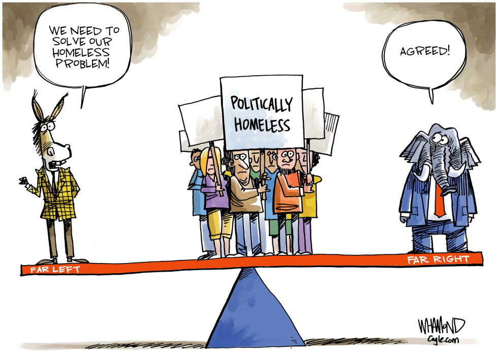 #2 THE POLITICALLY HOMELESS PROBLEM by Dave Whamond