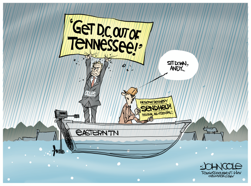 Tennessee lawmaker's anti-DC sign clashes with Helene aid plea
