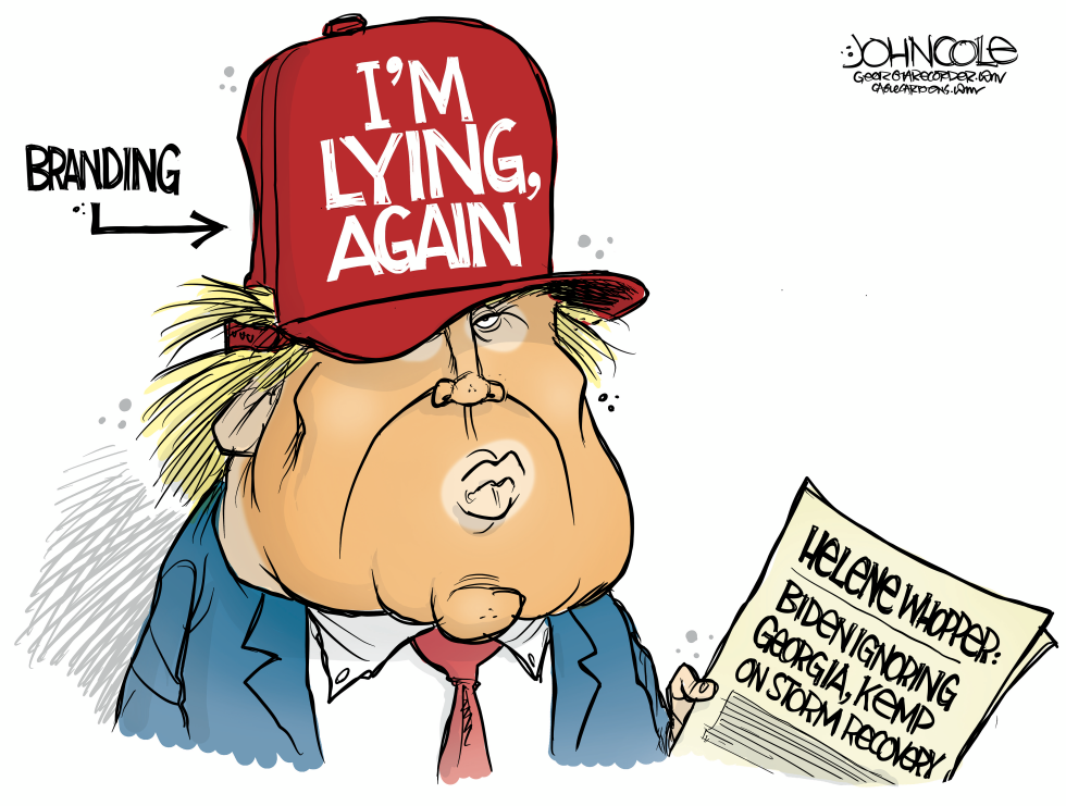 Trump’s lying, again