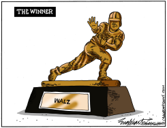 WALZ WINS VP DEBATE WITH VANCE by Bob Englehart