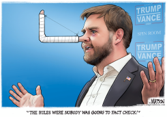 FACT CHECK PUTS JD VANCE NOSE OUT OF JOINT by R.J. Matson