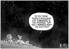 UNIVERSE ELECTION WORRIES by Christopher Weyant