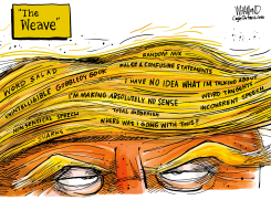 TRUMP AND HIS INCOHERENT WEAVES by Dave Whamond