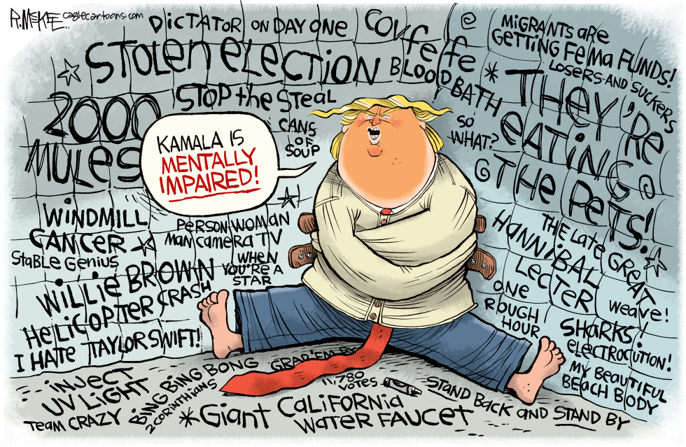 Trump's Crazy Lies In Padded Cell