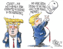 POLITICIZING NATURAL DISASTERS by John Darkow