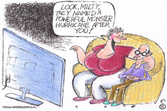 TELLING HUSBAND THEY NAMED A HURRICANE AFTER HIM by Randall Enos