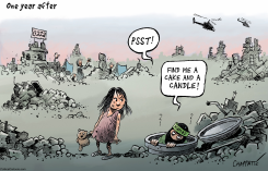 ONE YEAR AFTER OCTOBER 7 by Patrick Chappatte