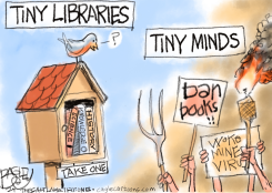 BOOK BANS  by Pat Bagley