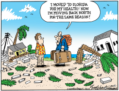 HURRICANES HITTING FLORIDA by Bob Englehart
