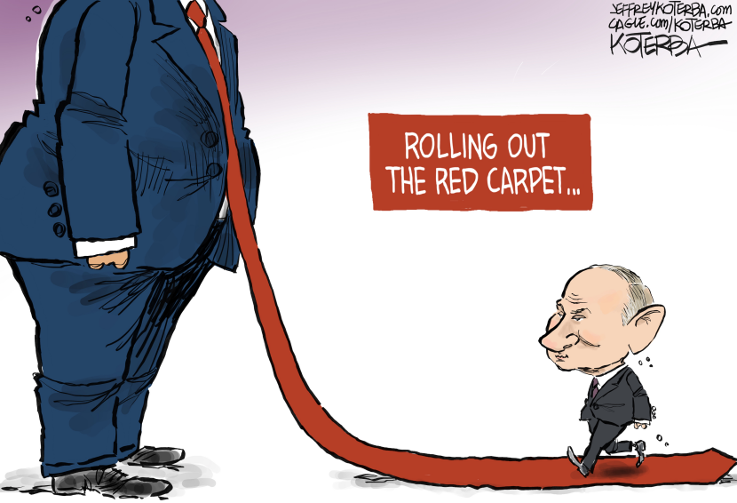 Putin on Trump's Red Carpet