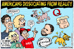 MAGA AMERICANS DISSOCIATING FROM REALITY by Monte Wolverton