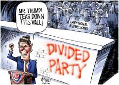 TRADITIONAL REPUBLICANS HAVE NO PARTY by Dave Whamond