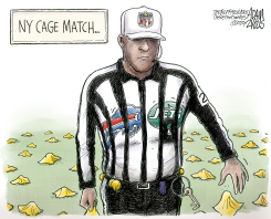 MONDAY NIGHT FOOTBALL REFS by Adam Zyglis