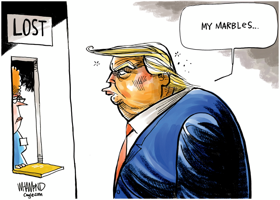 Has Trump lost his marbles?
