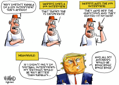 KAMALA HARRIS GOES ON FOX by Dave Whamond