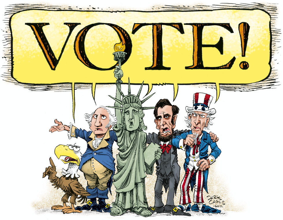 #1 PATRIOTS VOTE! by Daryl Cagle