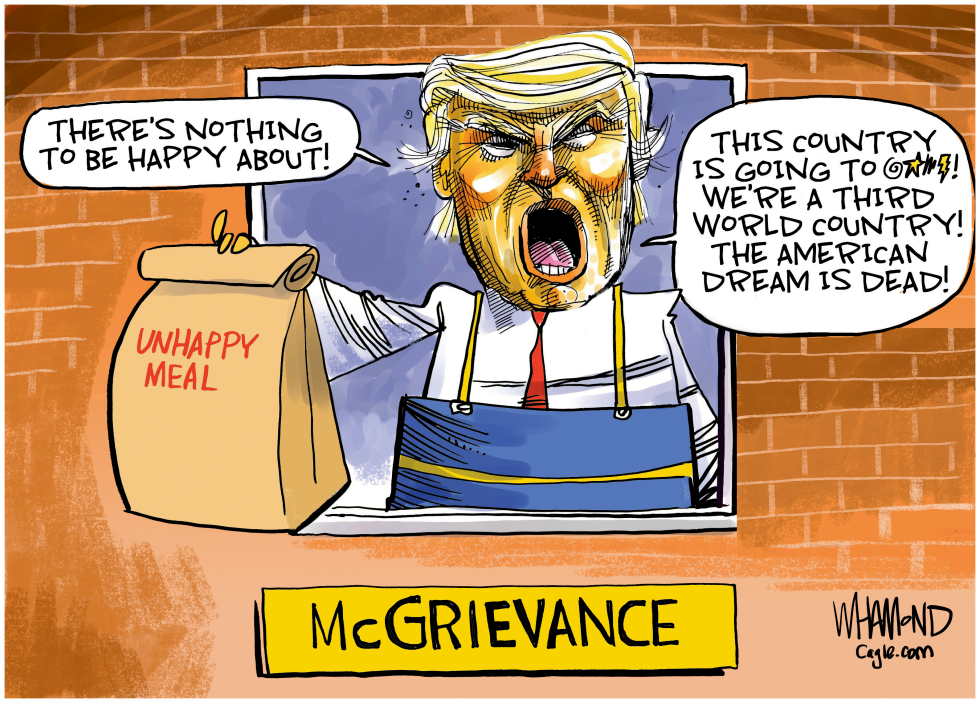 Trump works McDonald's Drive-thru
