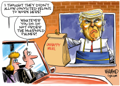 TRUMP WORKS MCDONALD'S DRIVE-THRU VERSION 2 by Dave Whamond