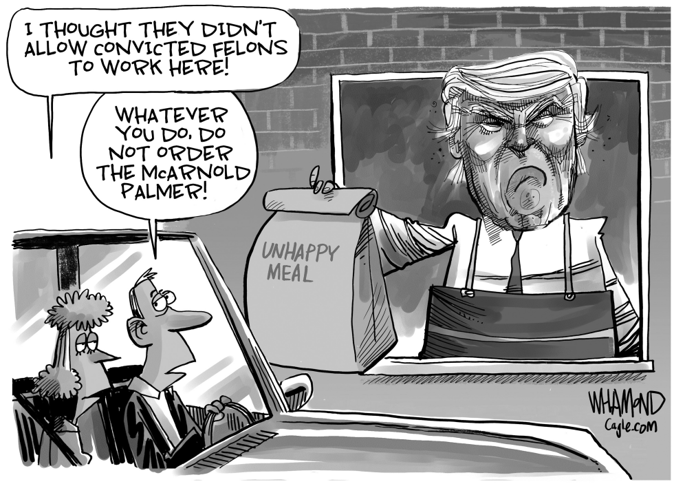 Trump works McDonald\'s drive-thru Version 2