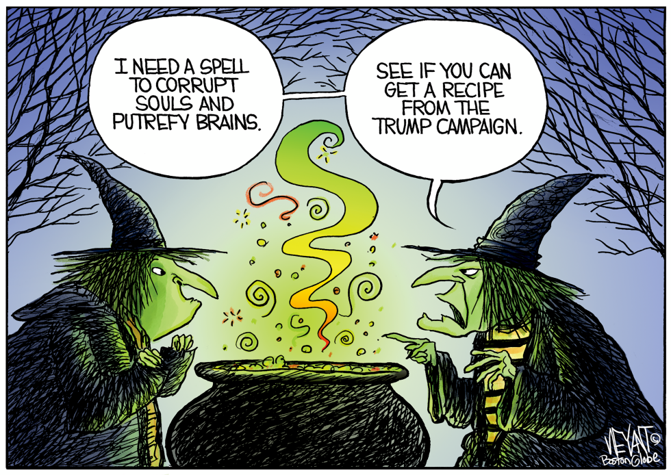 Witches Seek Trump Campaign Recipe to Corrupt Souls