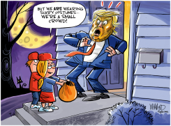 A SCARY TRUMP HALLOWEEN by Dave Whamond