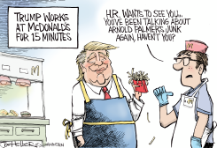 TRUMP MCDONALD'S by Joe Heller