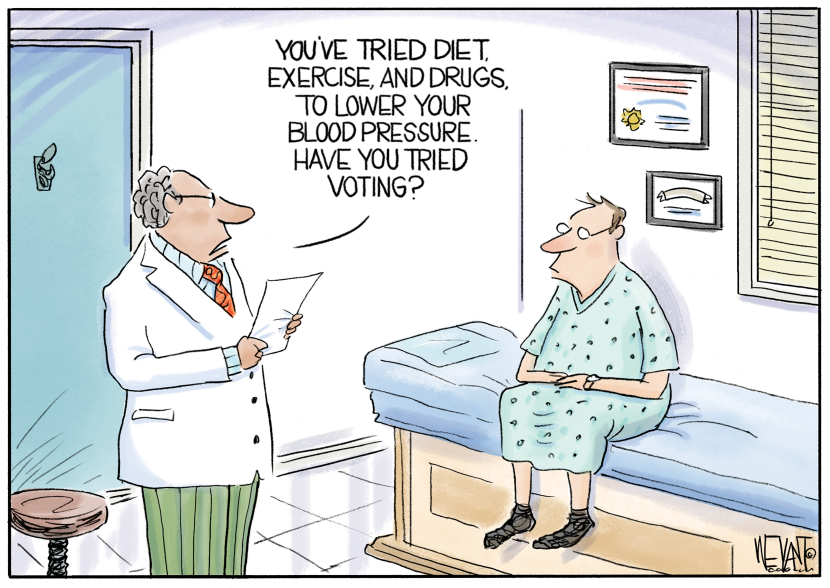Doctor Suggests Voting For To De-stress