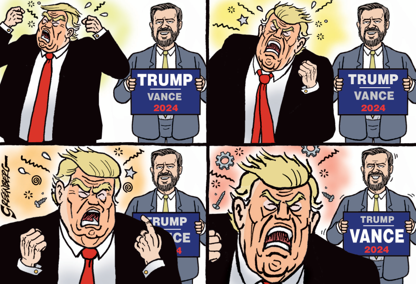 Trump's erratic behavior elevates Vance as the steadier option