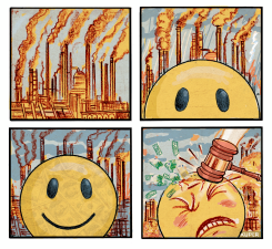 SUING THE FOSSIL FUEL INDUSTRY  by Peter Kuper