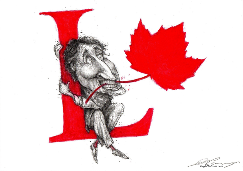 Justin Trudeau hangs on to Liberal logo