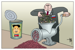 KIM FOR PUTIN by Arend van Dam