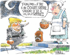TRUMP'S OCTOBER SURPRISE by John Darkow