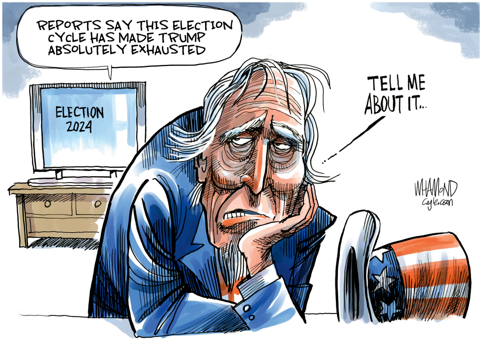 #3 ELECTION EXHAUSTION by Dave Whamond