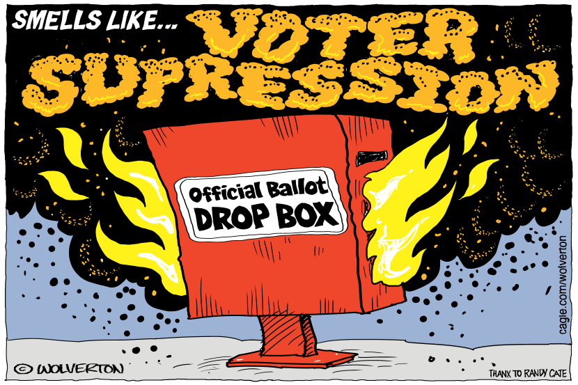 Burning Ballot Box Smells Like Voter Supression