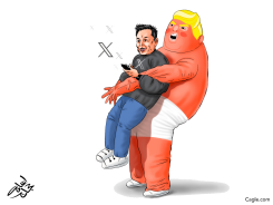 US ELECTIONS & HALLOWEEN by Osama Hajjaj