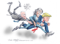 KAMALA DISTANCING HERSELF FROM BIDEN by Dick Wright
