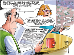 WASHINGTON POST SUBSCRIPTION CANCELATIONS by Dave Whamond