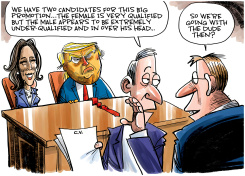 HARRIS OR TRUMP PROMOTION by Dave Whamond