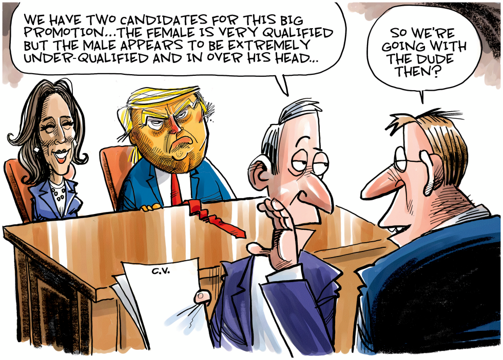 Harris or Trump promotion