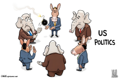 US POLITICAL CRISIS by Luojie
