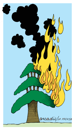 LEBANON IN FLAMES /  by Arcadio Esquivel